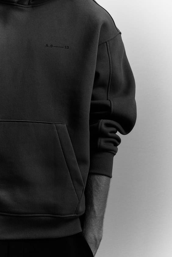 HM Bedruckter Hoodie in Oversized Fit Kostenloser Versand
