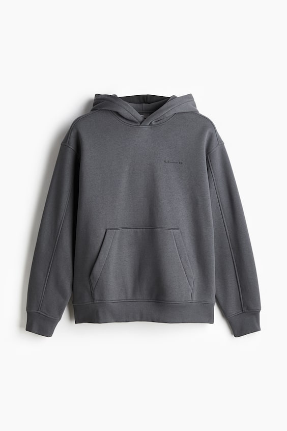 HM Bedruckter Hoodie in Oversized Fit Kostenloser Versand