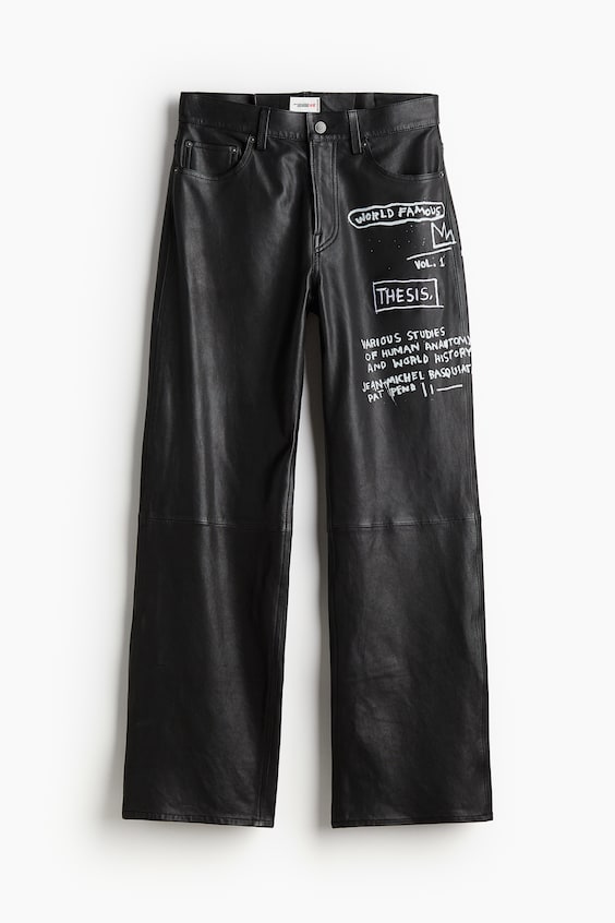 HM Gerade Lederhose in Relaxed Fit Fabrikpreis