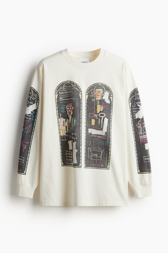HM Langarmshirt aus Baumwolle in Oversized Fit Black Friday