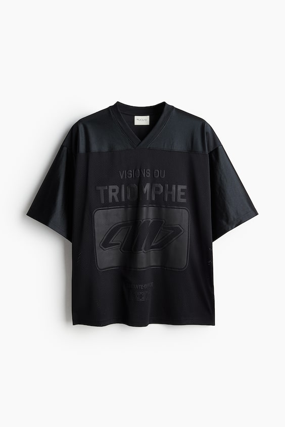HM Loose Fit Printed sports top in DryMove™ Weihnachtsangebot