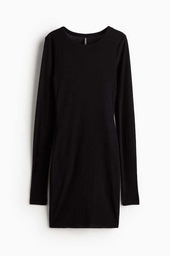 HM Geripptes Bodycon-Kleid Exklusive Angebote