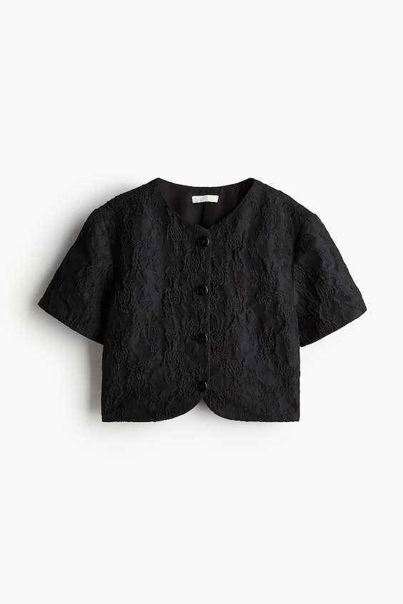HM Cropped Bluse Tiefpreis