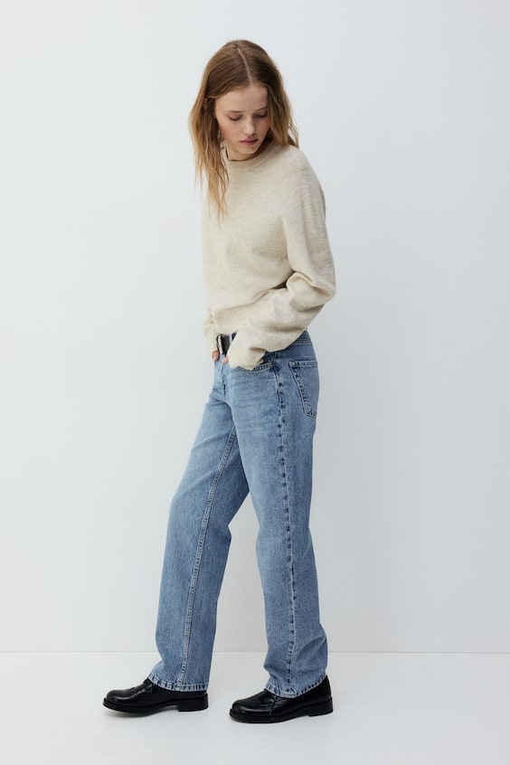 HM Kurzer Feinstrick-Pullover Bis zu 50% Rabatt