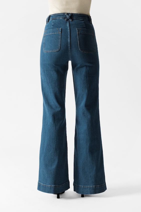 HM Bootcut-Jeans mit aufgesetzter Tasche Sonderangebot der Fabrik