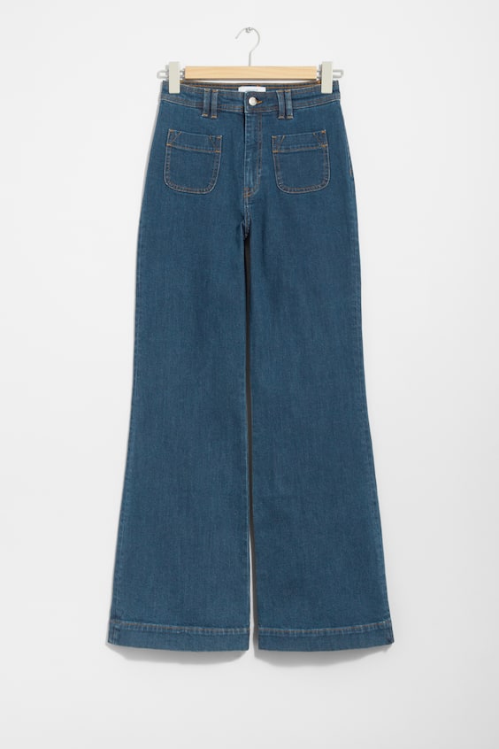 HM Bootcut-Jeans mit aufgesetzter Tasche Sonderangebot der Fabrik