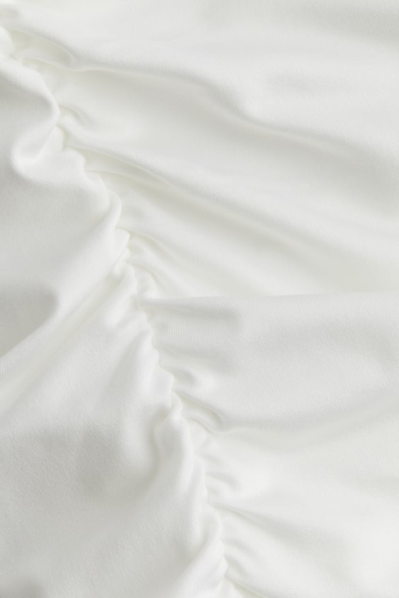 HM Schulterfreier Body mit Raffungen Clearance-Verkauf