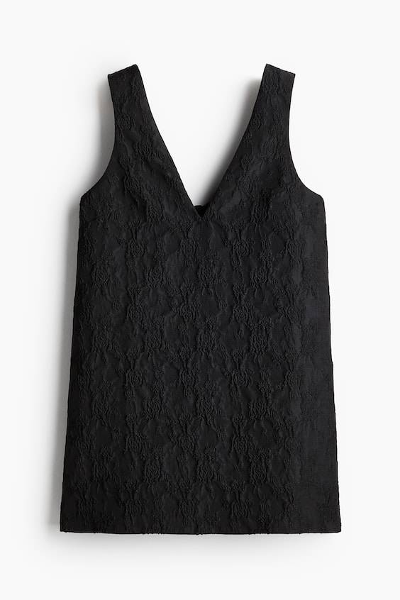 HM Kleid aus Jacquardstoff Im Verkauf
