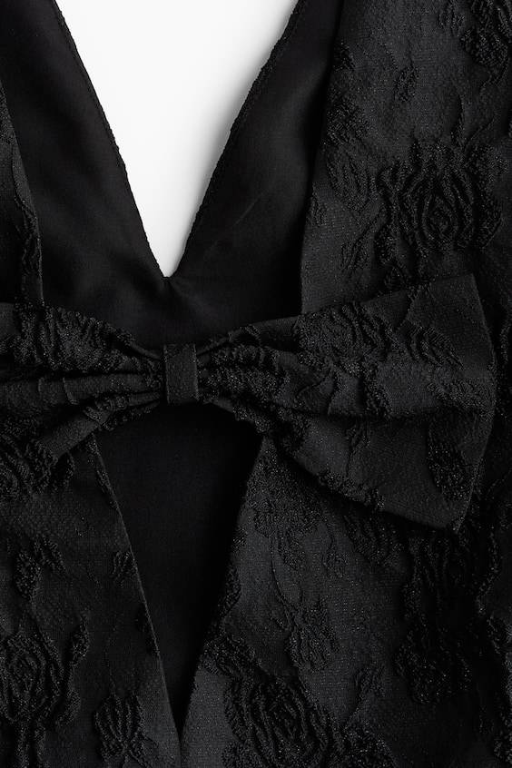 HM Kleid aus Jacquardstoff Im Verkauf