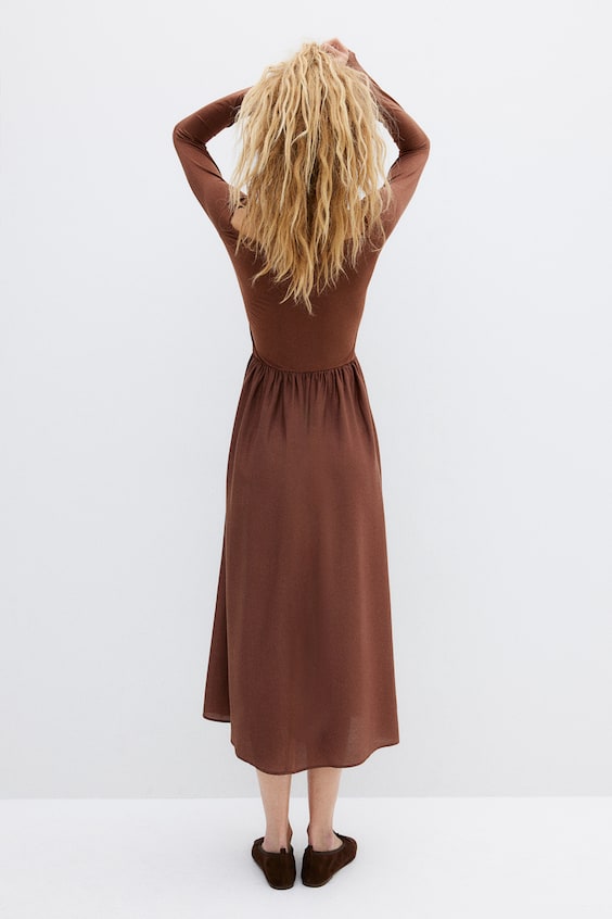 HM Off-Shoulder-Kleid Günstiger Verkauf