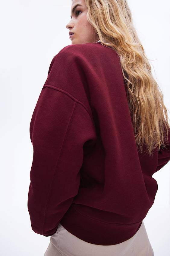 HM Oversized Sweatshirt mit Motiv Saisonschlussverkauf