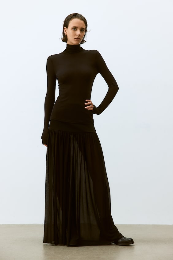 HM Shirt mit Turtleneck aus Pima-Baumwolle Zeitlich begrenztes Angebot