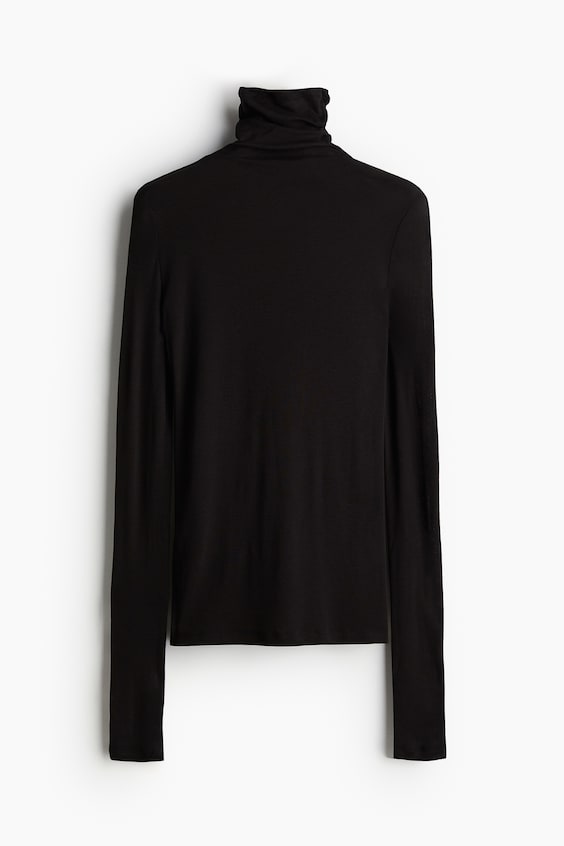 HM Shirt mit Turtleneck aus Pima-Baumwolle Zeitlich begrenztes Angebot