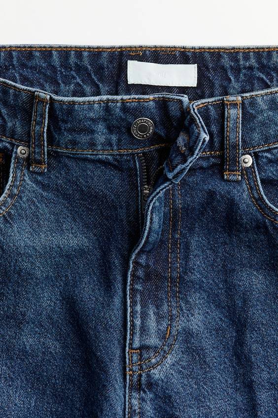 HM Schmal zulaufende Jeans Bügelfalten Kostenlose Rückgabe
