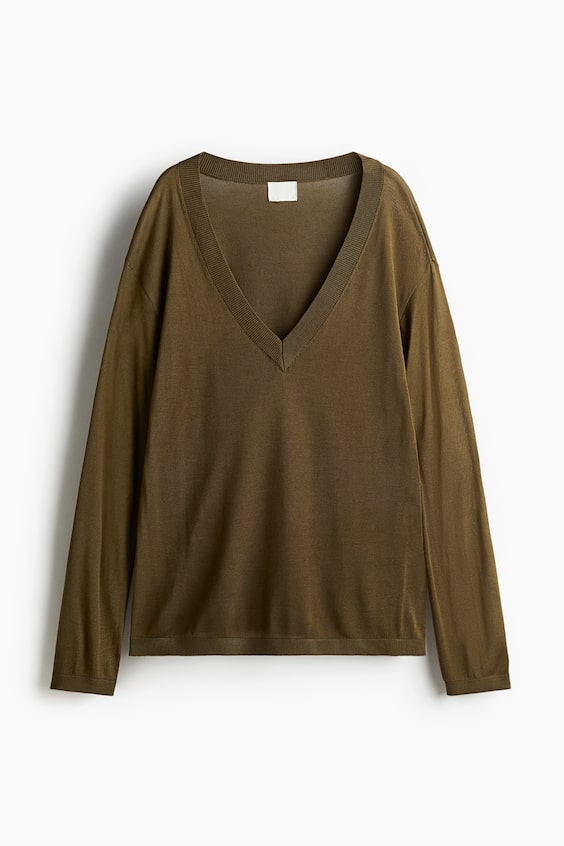 HM Pullover mit V-Ausschnitt Bis zu 50% Rabatt