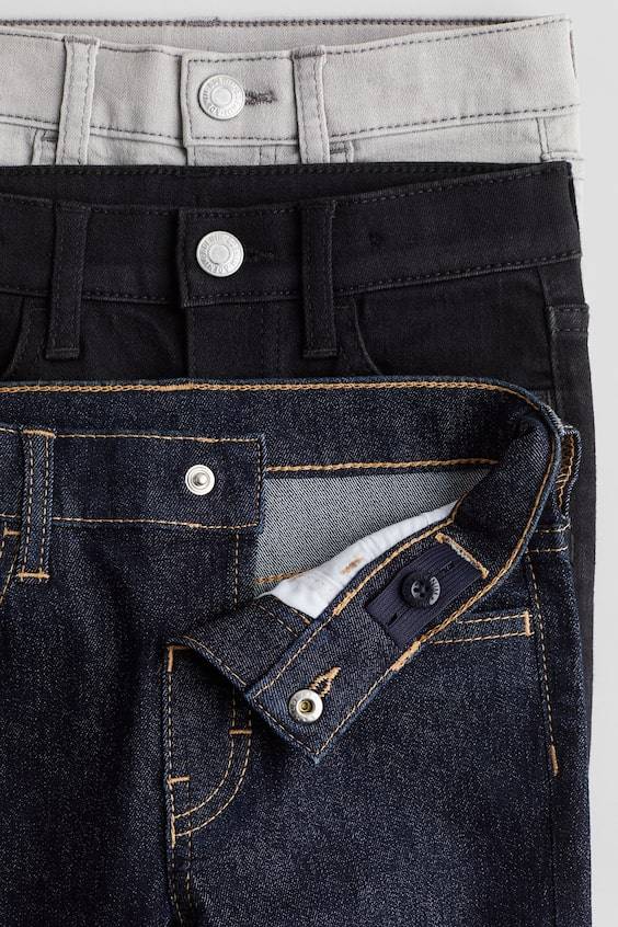 HM 3er-Pack Comfort Stretch Slim Fit Jeans Fabrikladen
