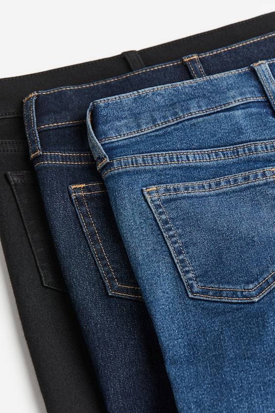 HM 3er-Pack Comfort Stretch Slim Fit Jeans Speichern exportieren