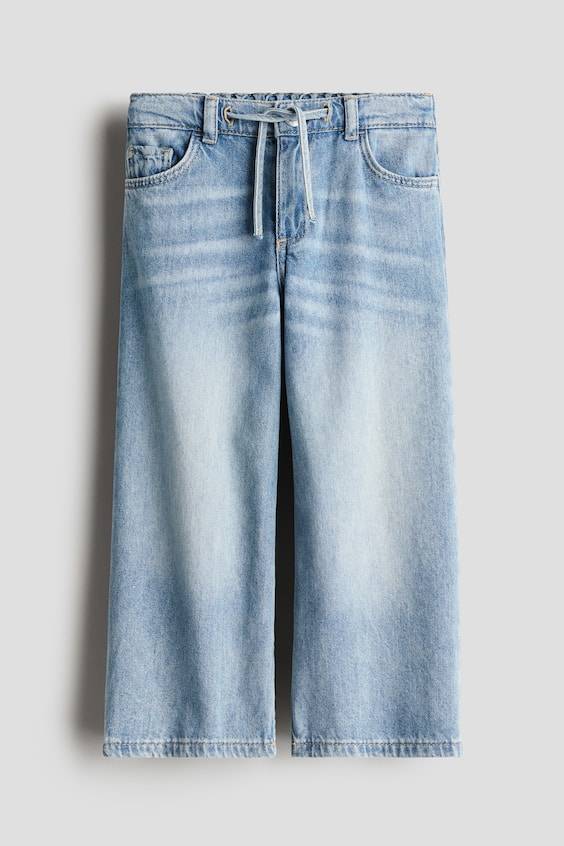 HM Denimhose mit Kordelzugdetail im Angebot