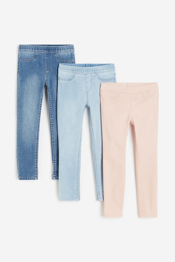 HM 3er-Pack Denimjeggings Schlussverkauf
