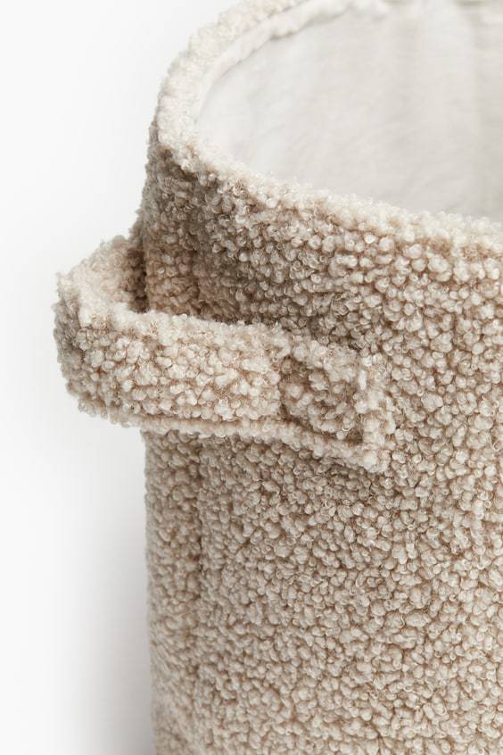 HM Kleiner Aufbewahrungskorb aus Teddyfleece Vierteljährliche Förderung