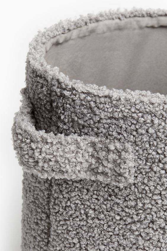 HM Kleiner Aufbewahrungskorb aus Teddyfleece Cyber Monday