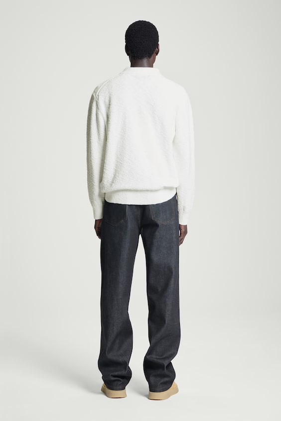 HM LANGÄRMLIGES BOUCLÉ-POLOSHIRT Kostenlose Rückgabe