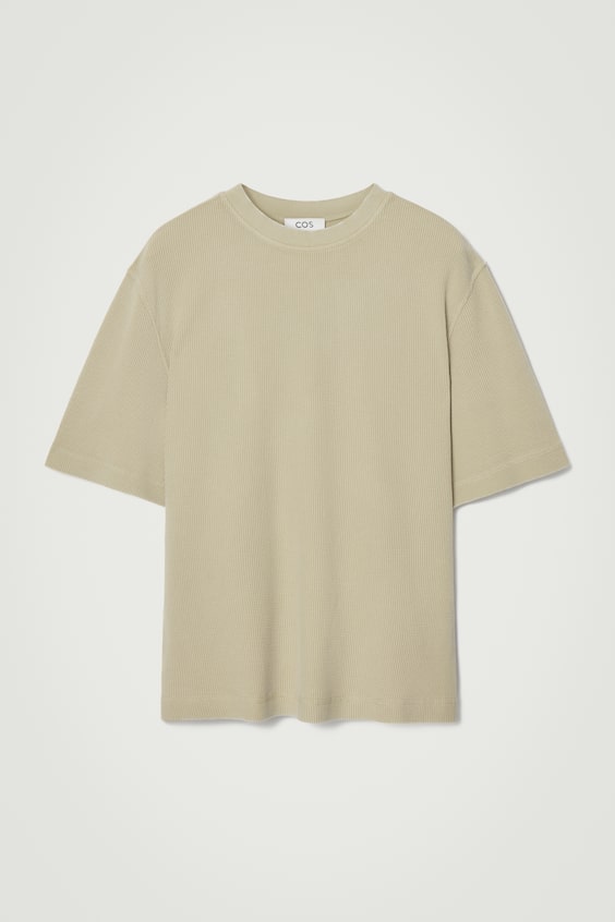 HM LOCKER GESCHNITTENES T-SHIRT AUS WAFFEL-JERSEY Letzte 3 Tage