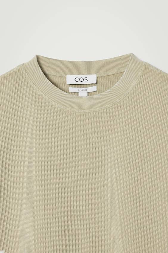 HM LOCKER GESCHNITTENES T-SHIRT AUS WAFFEL-JERSEY Letzte 3 Tage