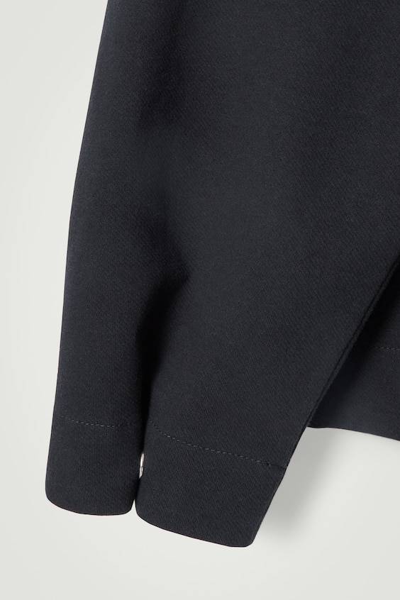 HM SWEATSHIRT AUS TWILL MIT KURZEM REISSVERSCHLUSS 50% Rabatt mit kostenlosem Versand