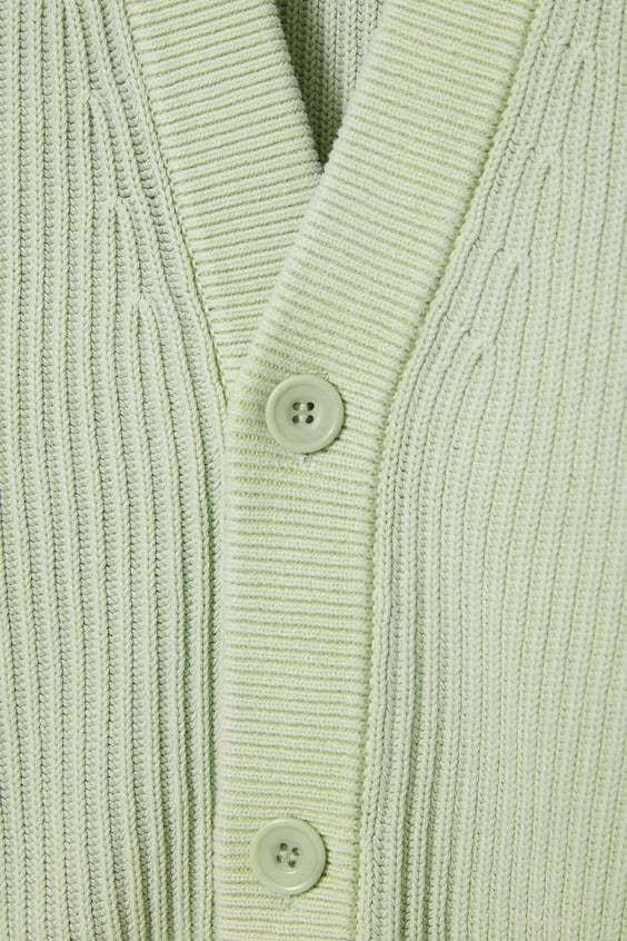 HM BAUMWOLL-STRICKJACKE MIT ACID-WASCHUNG Fabrikladen