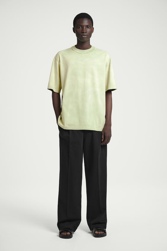 HM OVERSIZED-T-SHIRT MIT ACID-WASCHUNG Im Verkauf