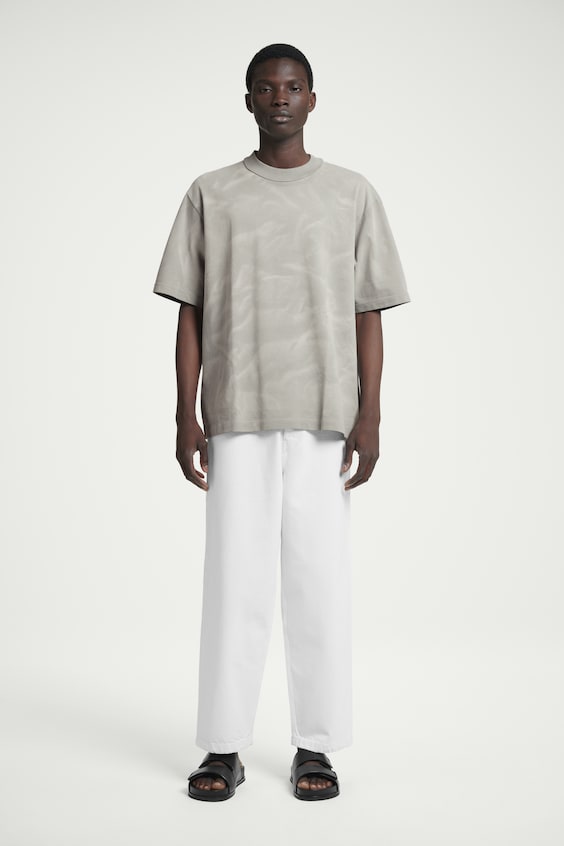 HM OVERSIZED-T-SHIRT MIT ACID-WASCHUNG zollfrei
