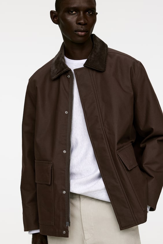 HM Jacke aus gewachster Baumwolle Outlet