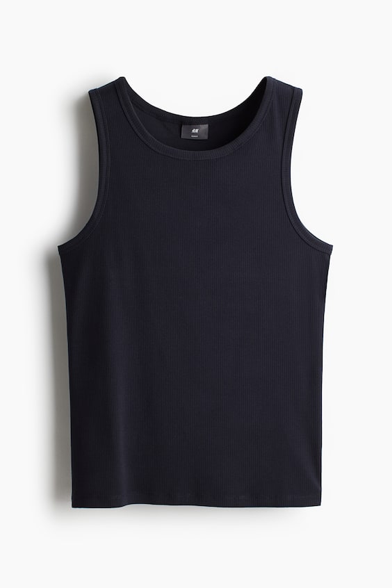 HM Geripptes Tanktop in Slim Fit Hotsell