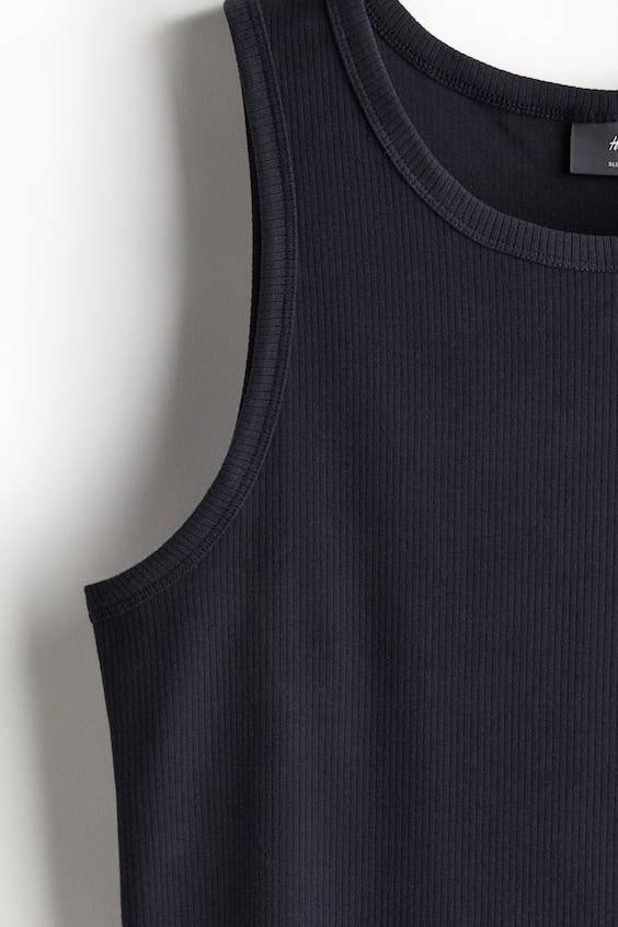 HM Geripptes Tanktop in Slim Fit Hotsell