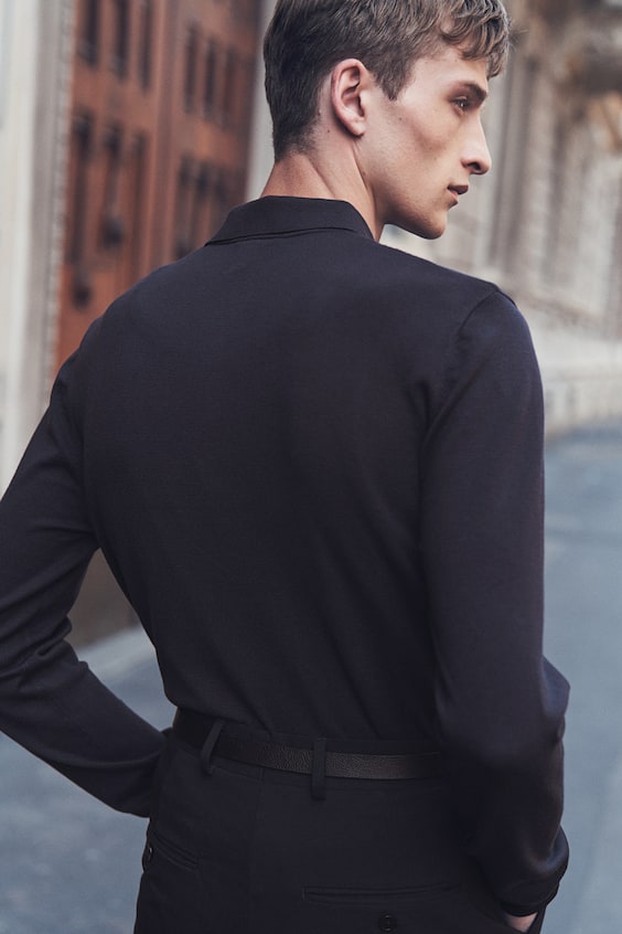 HM Feinstrick-Poloshirt in Slim Fit Günstiger Verkauf