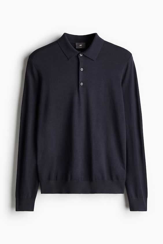 HM Feinstrick-Poloshirt in Slim Fit Günstiger Verkauf