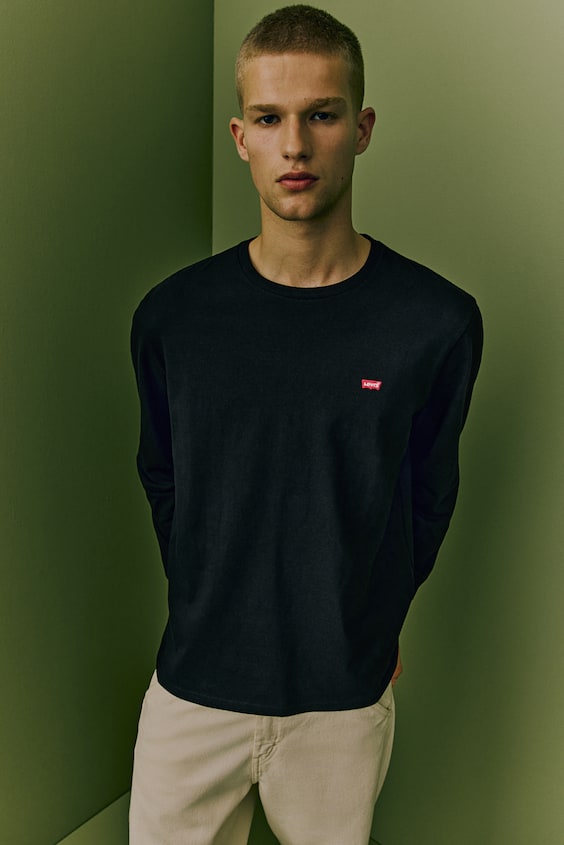 HM Men's Original Housemark Long-sleeve T-shirt Kostenloser Versand