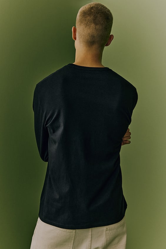 HM Men's Original Housemark Long-sleeve T-shirt Kostenloser Versand
