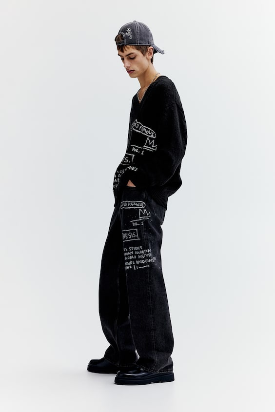 HM V-Pullover aus Baumwolle in Loose Fit Begrenztes Angebot