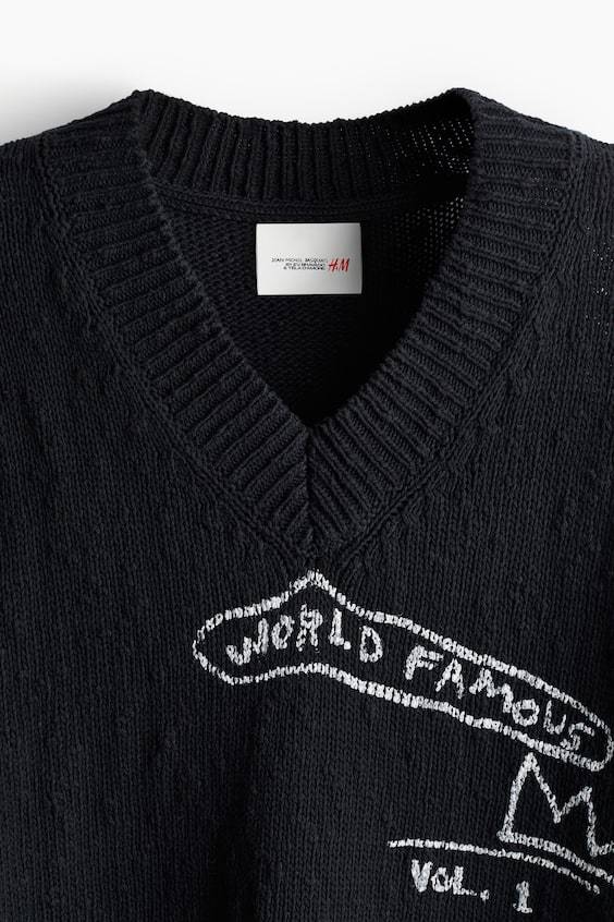HM V-Pullover aus Baumwolle in Loose Fit Begrenztes Angebot