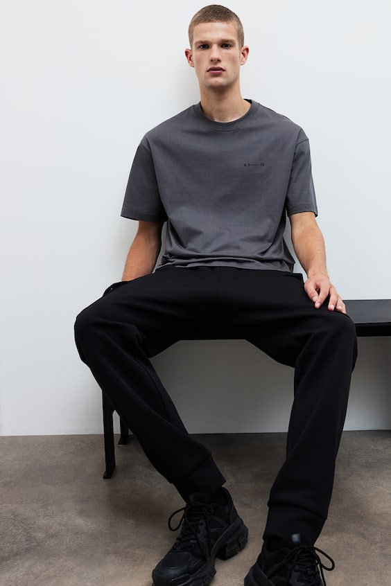 HM Bedrucktes T-Shirt in Loose Fit Saisonschlussverkauf