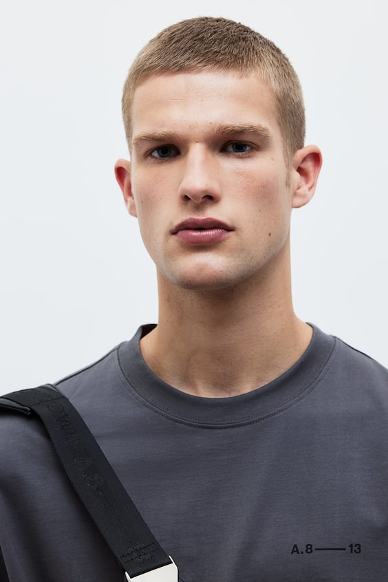 HM Bedrucktes T-Shirt in Loose Fit Saisonschlussverkauf