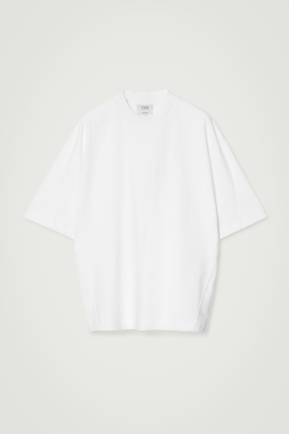 HM GEWICHTIGES OVERSIZED-T-SHIRT MIT KRAGEN Vatertagsangebot