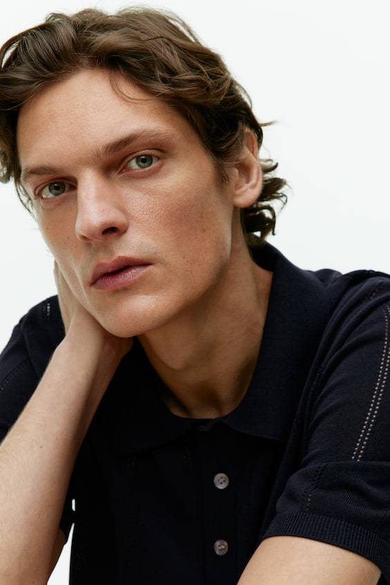 HM Poloshirt im Pointelle-Strick Zeitlich begrenztes Angebot