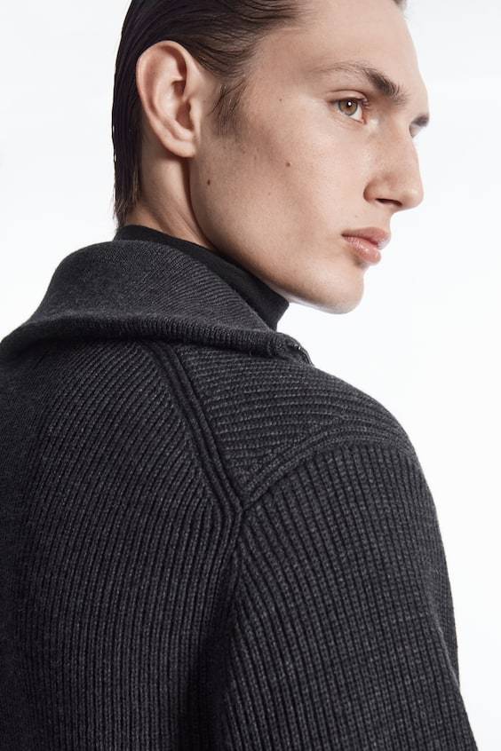 HM PULLOVER AUS WOLL-BAUMWOLL-MIX MIT REISSVERSCHLUSS Bestseller