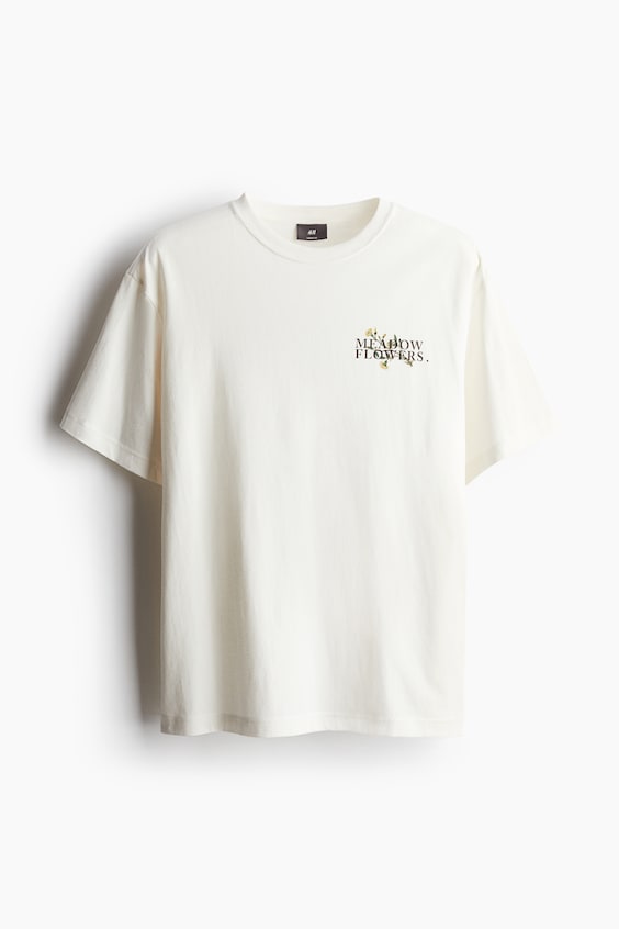 HM Bedrucktes T-Shirt in Loose Fit Kauf eins, bekomm eins gratis