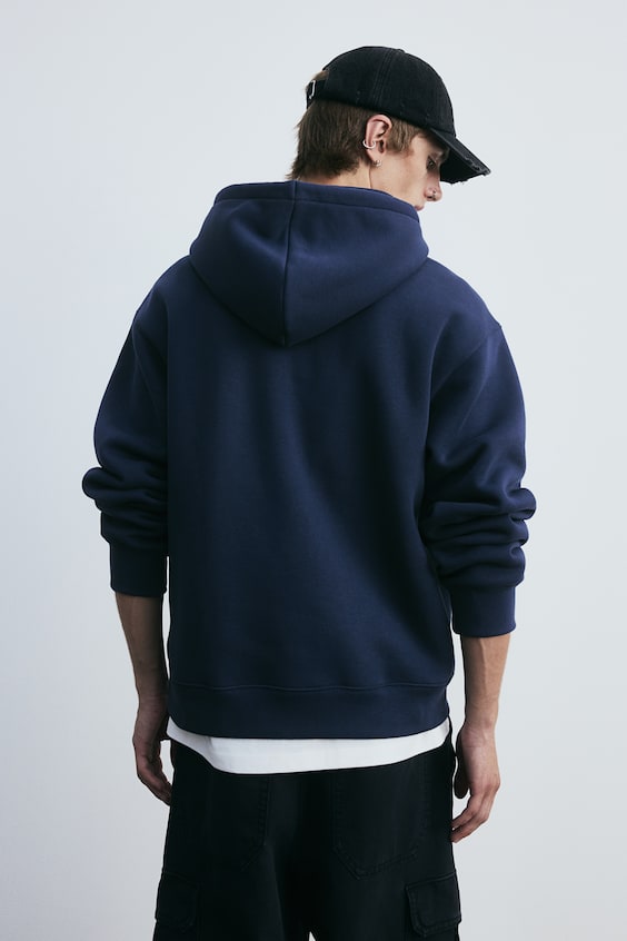 HM Bedruckter Hoodie in Oversized Fit Bis zu 65% Rabatt