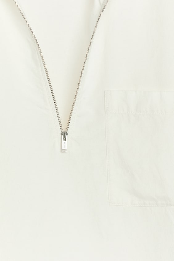 HM Shirt mit kurzem Reißverschluss Riesige Rabatte