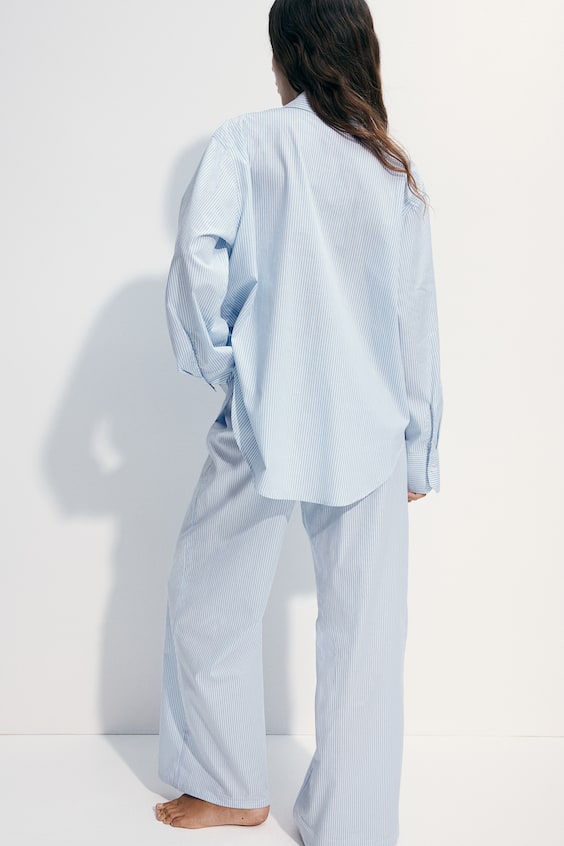 HM Pyjama aus Baumwollpopeline Rabatte dieses Monats